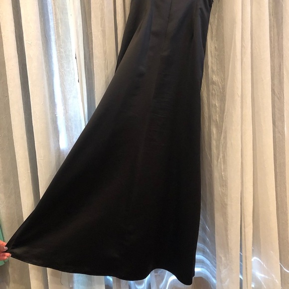 Black Satin Gown - Picture 2 of 8